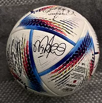 Ball with autographs